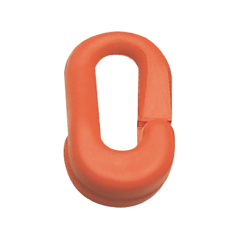 Maillon temporaire plastique noir 6 mm pour chaînes de signalisation Maillon temporaire plastique noir 6 mm pour chaînes de signalisation