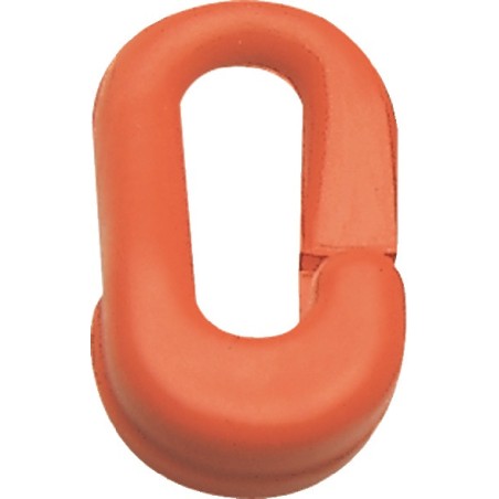 Maillon temporaire plastique noir 6 mm pour chaînes de signalisation