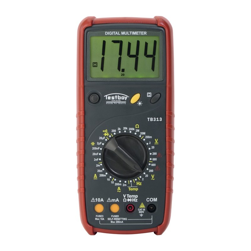 Multimètre numérique Testboy 313 0-600 V AC, 0-600 V DC RMS TESTBOY