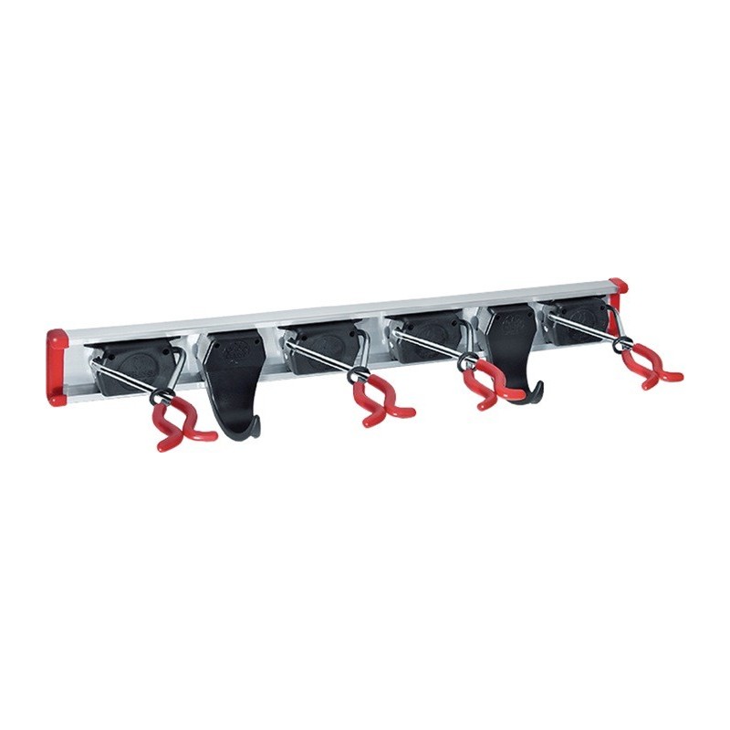 Râtelier pour outils longueurs du rail de guidage 500 mm crochet 2 support4 aluminium