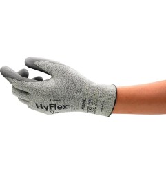 Gant de protection contre les coupures HyFlex® 11-730 gris EN 388 catégorie EPI II nylon/lycra/fibre verre/fibre Intercept 12 pa