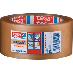 Ruban adhésif d'emballage en PVC tesapack® 4124 longueur 66 m largeur 50 mm rouleau TESA