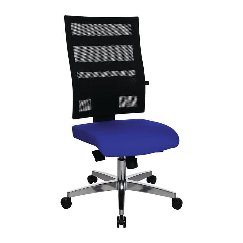 Chaise de bureau pivotante avec mécanisme synchrone ponctuel 450-550 mm sans accoudoirs capacité charge 110 kg TOPSTAR