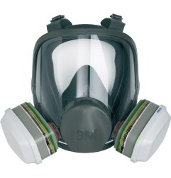Masque complet protection respiratoire 6800 – Série 6000 EN 136 sans filtre taille M 1 pce/UE 3M