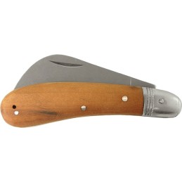 Couteaux à bandes/plâtre  L. 205 mm L. des lames 80 mm forme de la lame courbée manche en bois