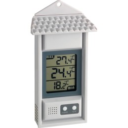 Thermomètre plage de mesure -20 à 70 degr. C H150xl80xP29 mm plastique TFA