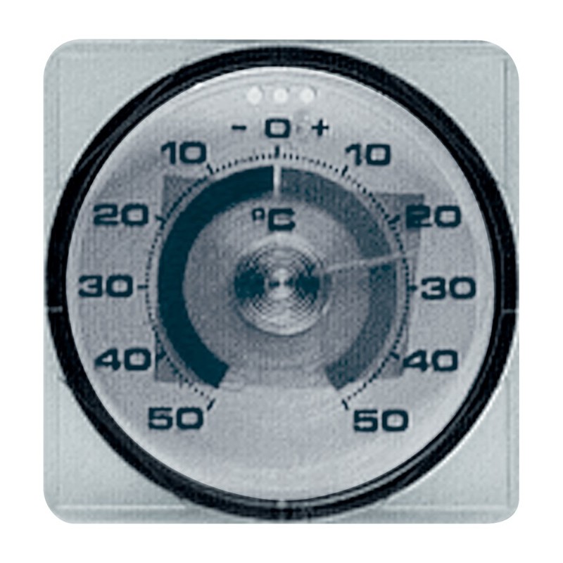 10 Thermomètres de fenêtres plage de mesure -50 bis 50 degr. C T.17 mm plastique TFA