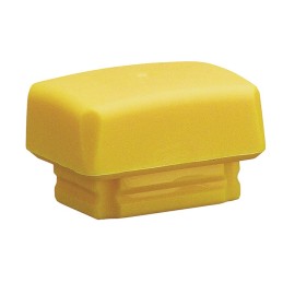 Tête de maillet à frappe amortie SECURAL D. de la tête 30 x 40 mm polyuréthane jaune mi-dur HALDER