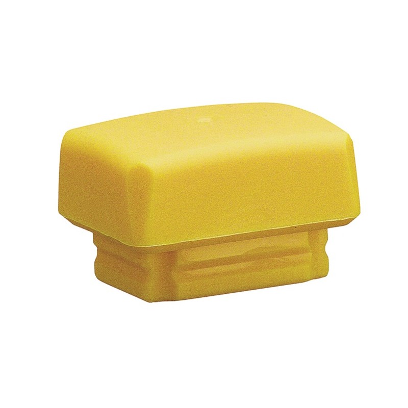 Tête de maillet à frappe amortie SECURAL D. de la tête 30 x 40 mm polyuréthane jaune mi-dur HALDER