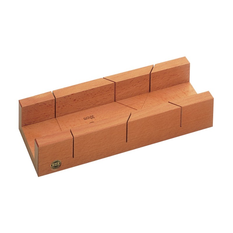Boîte à onglets L300xl62xH37 mm bois de hêtre verni ECE