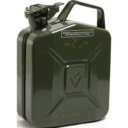 Bidon pour carburant contenu 5 l vert olive RAL 6003 tôle dacier L230xl120xH310 mm VALPRO