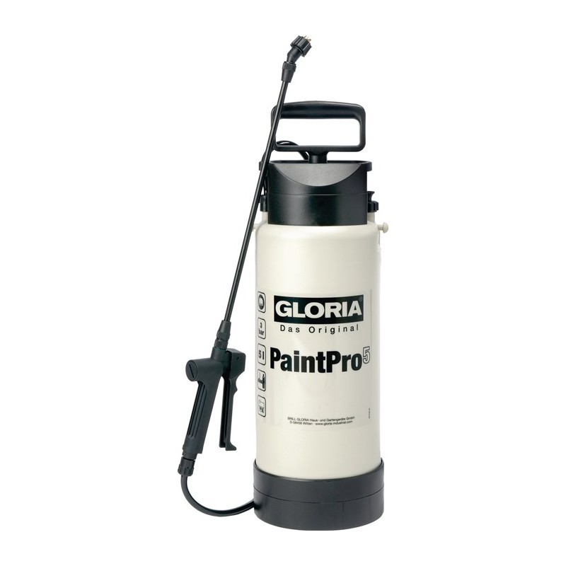 GLORIA PaintPro 5, Pulvérisateur à pression Pro de 5L, spécial peinture et lasure.