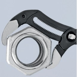 Pince KNIPEX multiprise Cobra® longueur 400 mm envergure 95 mm poli revêtement en plastique KNIPEX