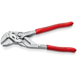 Pince-clé KNIPEX Lg 180 mm envergure 40 mm chromé revêtement en plastique KNIPEX