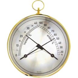 Hygromètre thermomètre plage de mes. 0-40 degr. C / air 15-99 % T.35 mm anneau 