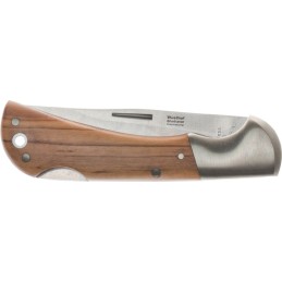 Couteau de poche longueur de la poignée 85 mm longueur ouvert 200 mm inoxydable coque en bois dolivier GLADIATOR