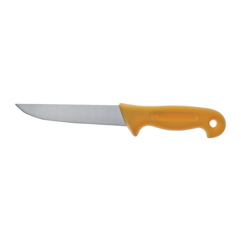 Couteau industriel L. totale 285 mm L. des lames 150 mm épaisseur du dos 2,5 mm poignée en plastique