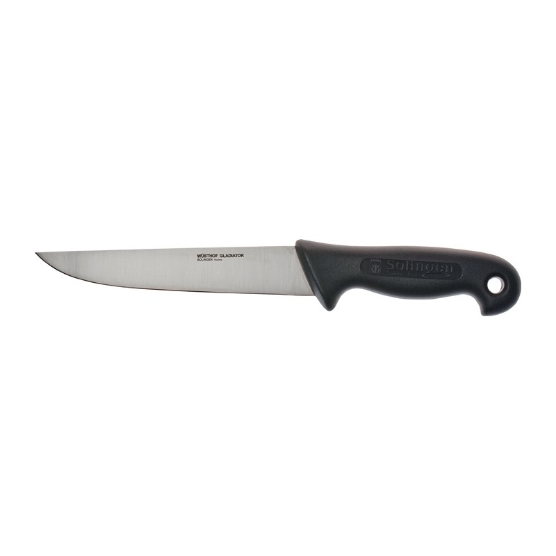Couteau industriel L. totale 310 mm L. des lames 175 mm épaisseur du dos 2,5 mm poignée en plastique