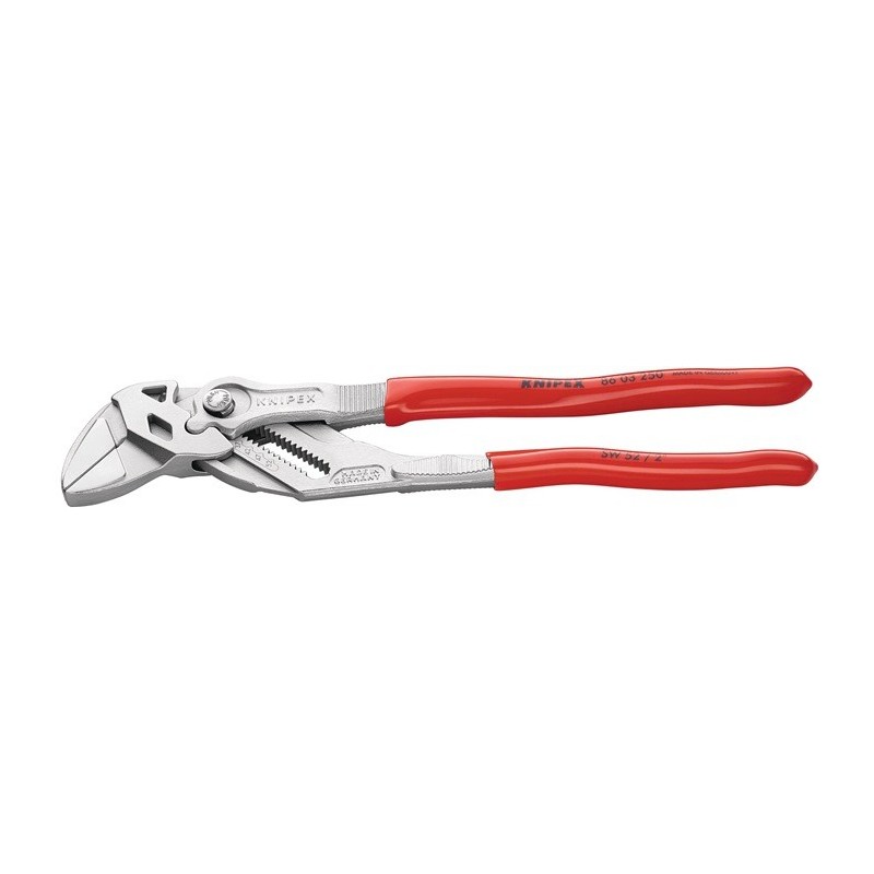 Pince-clé KNIPEX Lg 180 mm envergure 40 mm chromé revêtement en plastique KNIPEX